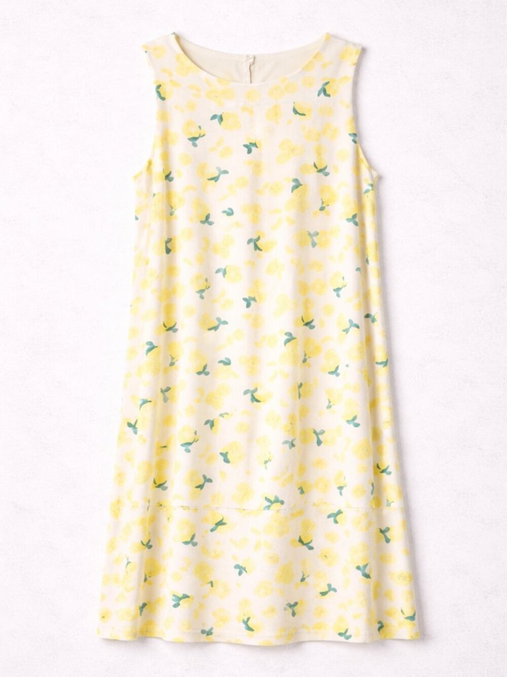 Cappagallo Women's Lemon Print Sleeveless Dress Women’s Size Medium A-Line